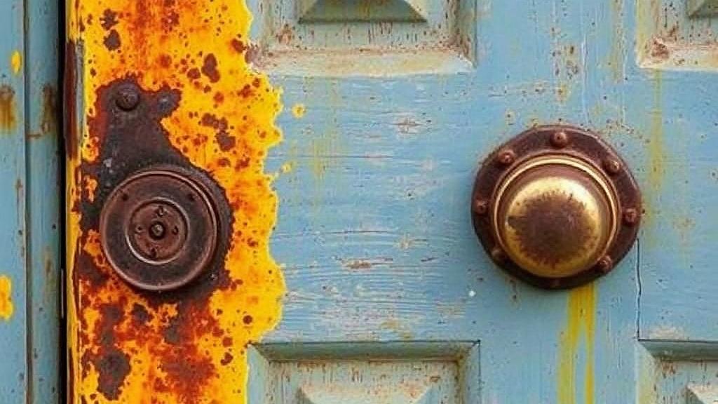 Устранение ржавчины на входной двери: методы и средства. Когда можно обойтись домашними средствами